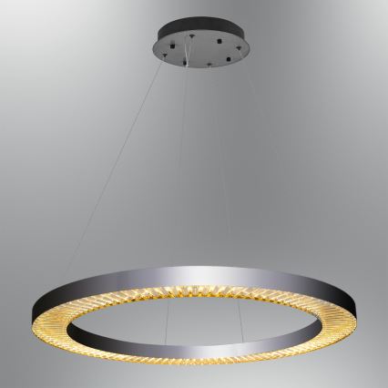 LED Lampa wisząca JESI LED/90W/230V 3000K 100 cm srebrna