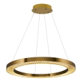 LED Lampa wisząca JESI LED/90W/230V 3000K średnica 100 cm brązowa