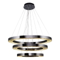 LED Lampa wisząca JESI LED/99W/230V 3000K średnica 100 cm srebrna