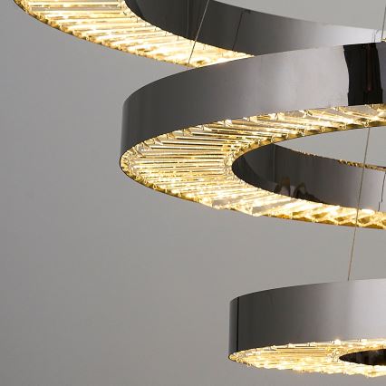 LED Lampa wisząca JESI LED/99W/230V 3000K średnica 100 cm srebrna
