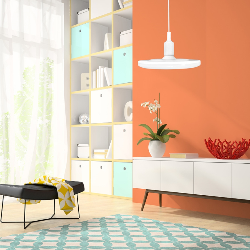 Lampa wisząca KIKI E27/10W/230V biala