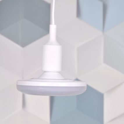 LED Lampa wisząca KIKI 1xE27/10W/230V biala