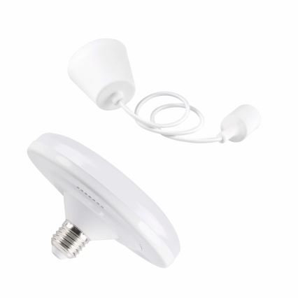 LED Lampa wisząca KIKI 1xE27/10W/230V biala