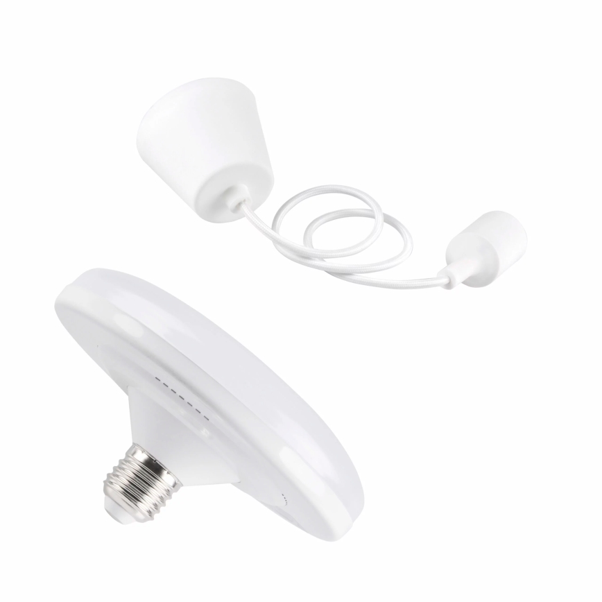 LED Lampa wisząca KIKI 1xE27/10W/230V biala