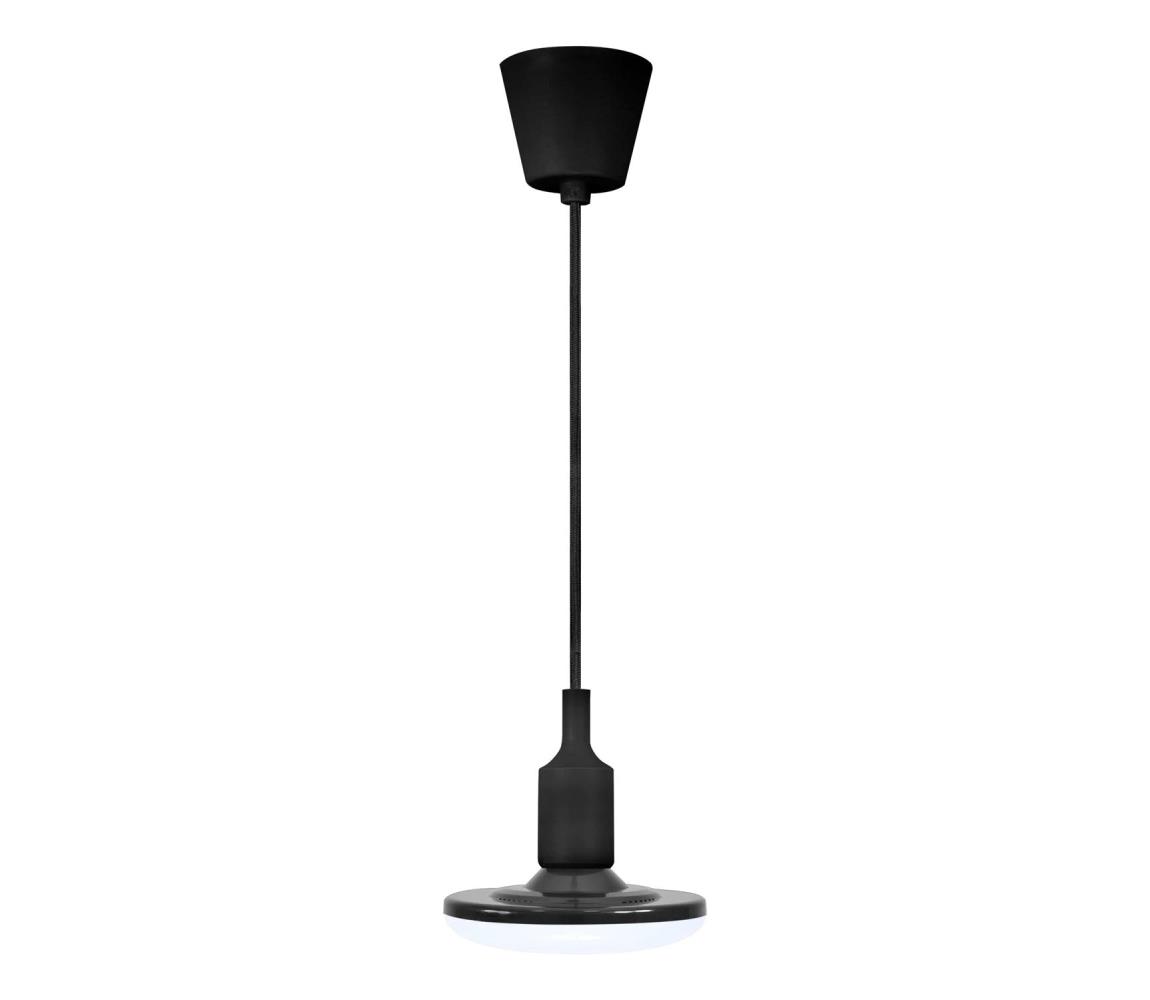 LED Lampa wisząca KIKI 1xE27/10W/230V czarna
