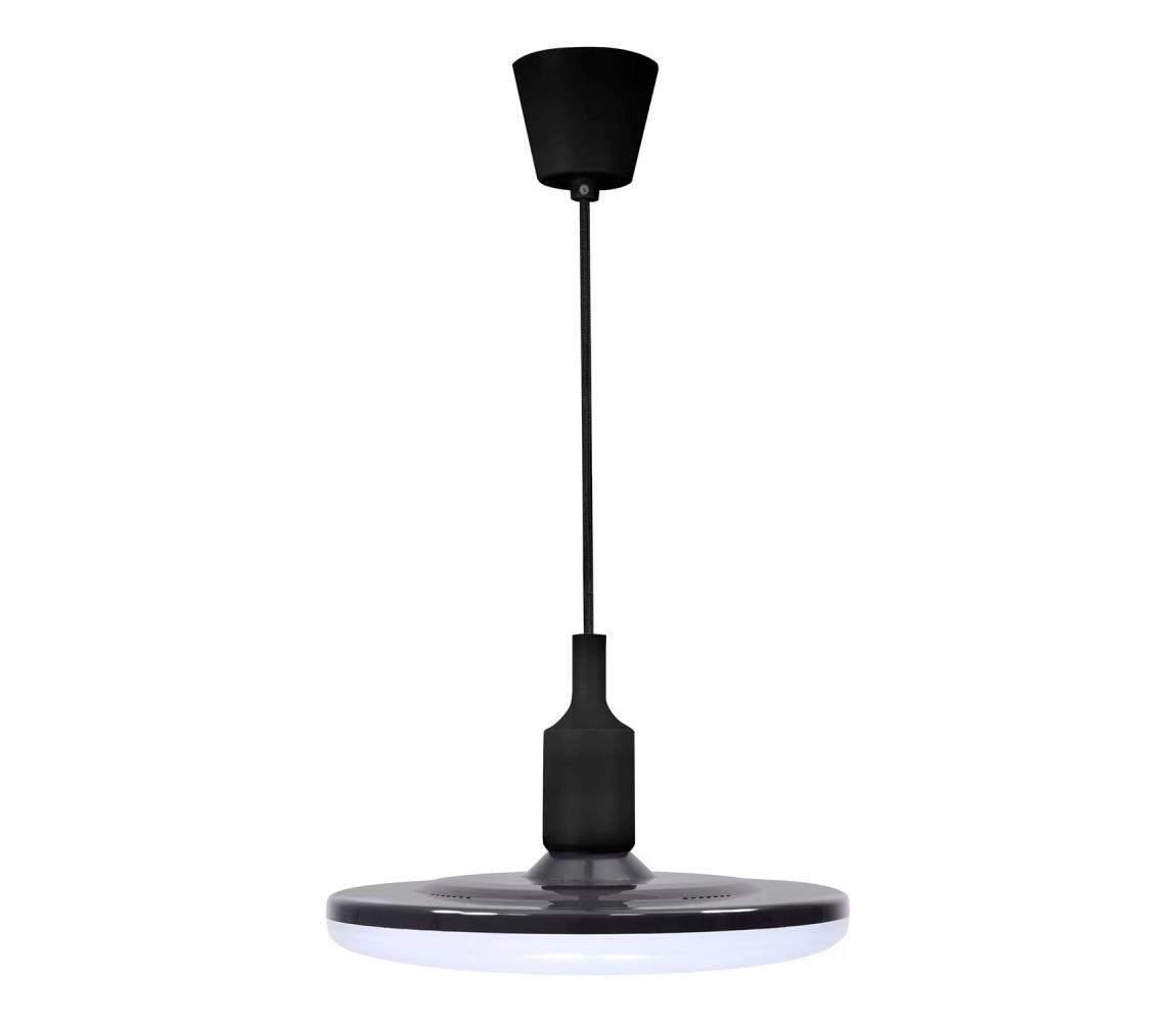 LED Lampa wisząca KIKI 1xE27/15W/230V czarna
