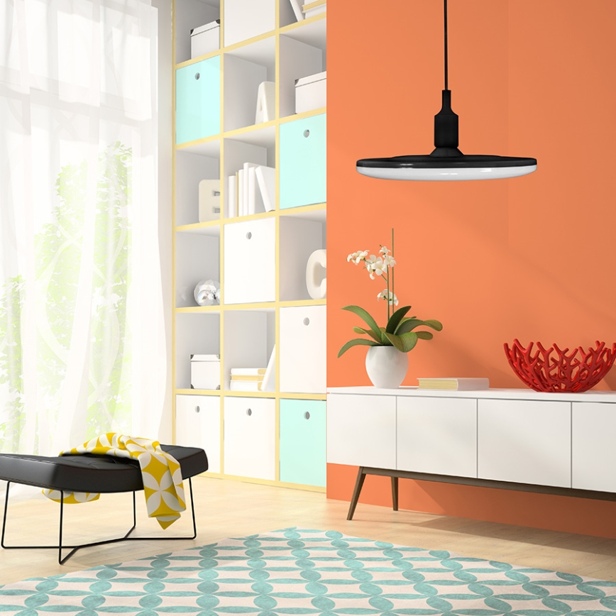 Lampa wisząca KIKI 1xE27/15W/230V czarna