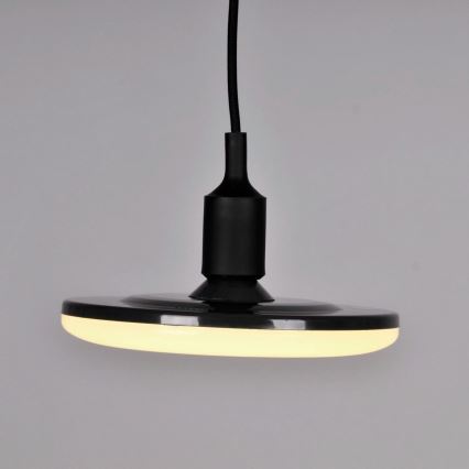 LED Lampa wisząca KIKI 1xE27/15W/230V czarna