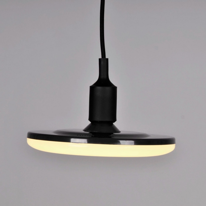 LED Lampa wisząca KIKI 1xE27/15W/230V czarna