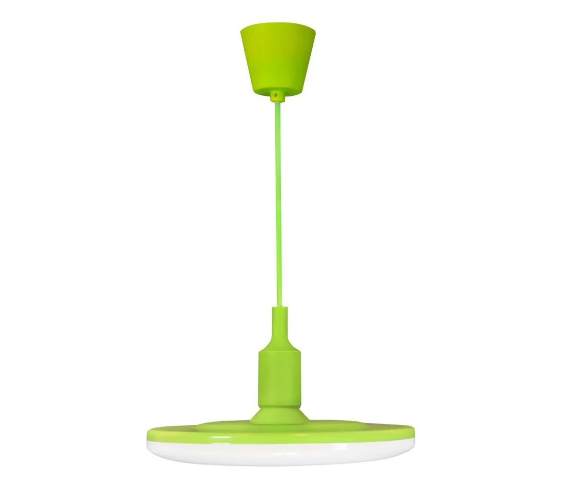 LED Lampa wisząca KIKI 1xE27/15W/230V zielona