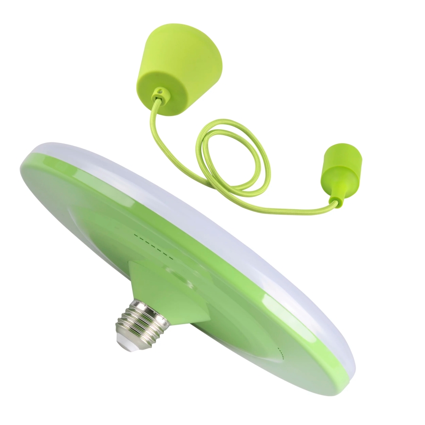 LED Lampa wisząca KIKI 1xE27/15W/230V zielona