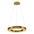 LED Lampa wisząca na linkach JESI LED/35W/230V 3000K Ø 60 cm brązowa