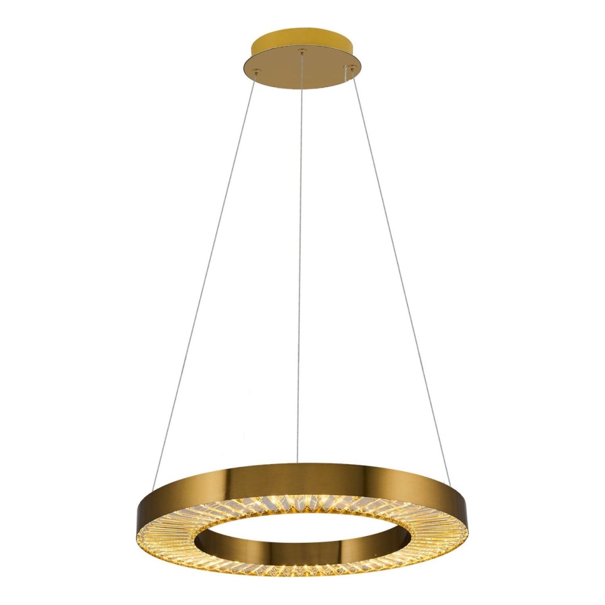 LED Lampa wisząca na linkach JESI LED/35W/230V 3000K Ø 60 cm brązowa