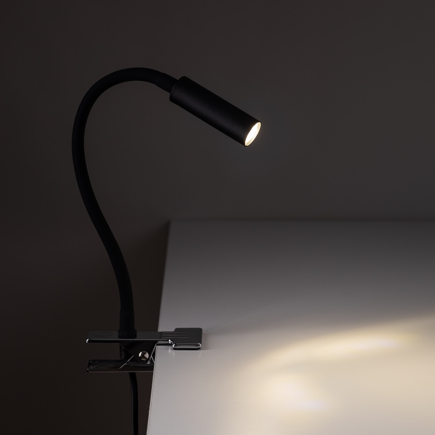 LED Lampa z klipsem LAGOS 1xG9/3W/230V 4000K czarna