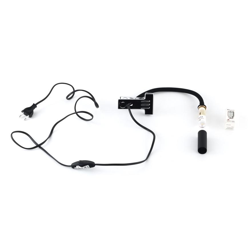 LED Lampa z klipsem LAGOS 1xG9/3W/230V 4000K czarna