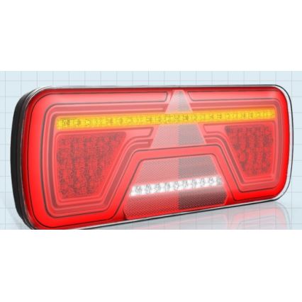 LED Lampa zespolona z kierunkowskazem dynamicznym LED/10-30V IP67 prawe