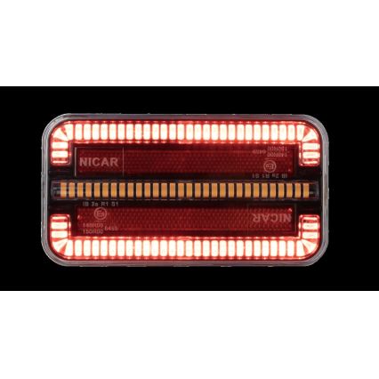 LED Lampa zespolona z kierunkowskazem dynamicznym LED/12-24V IP65