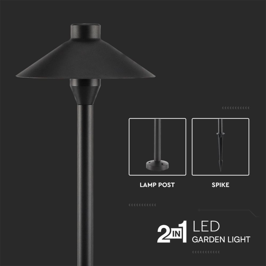 LED Lampa zewnętrzna 2w1 LED/7W/230V IP65 3000K