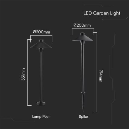 LED Lampa zewnętrzna 2w1 LED/7W/230V IP65 3000K