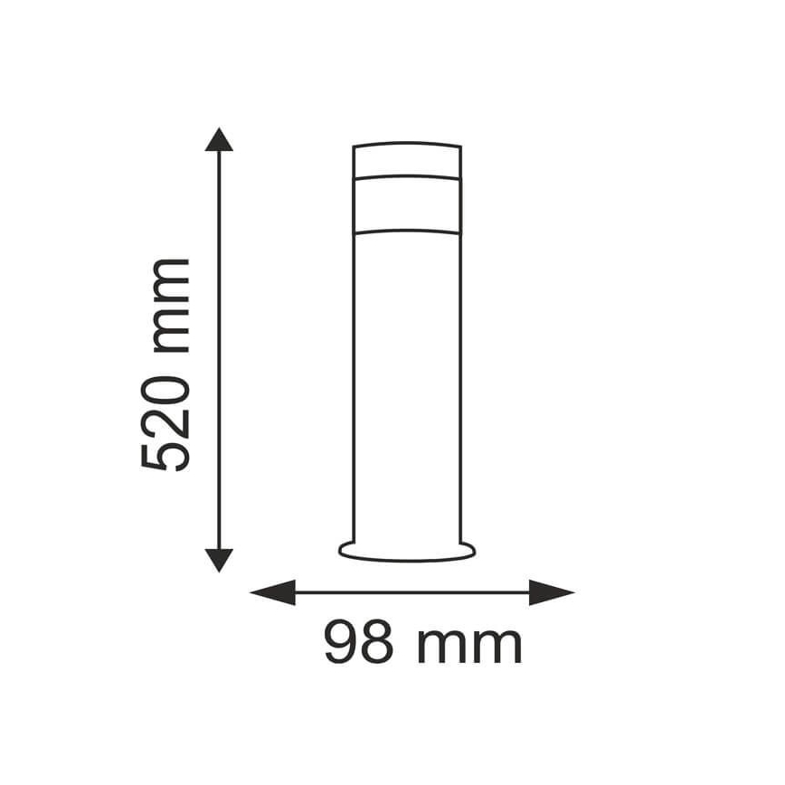 LED Lampa zewnętrzna COLLUM 1xLED/3,6W/230V IP44 52 cm