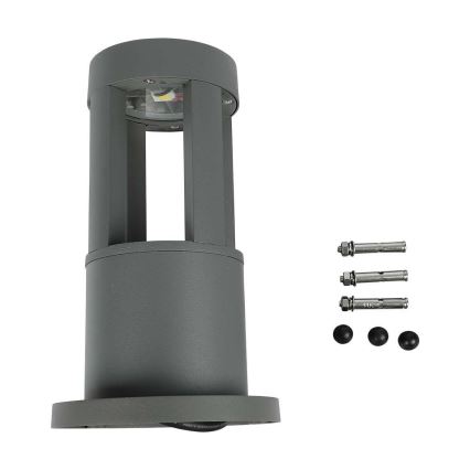 LED Lampa zewnętrzna LED/10W/230V 25cm 6400K IP65 szary