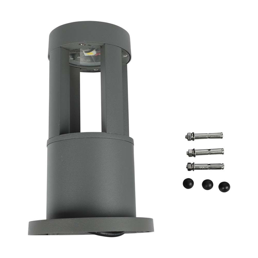 LED Lampa zewnętrzna LED/10W/230V 25cm 6400K IP65 szary