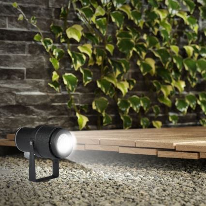 LED Lampa zewnętrzna LED/12W/100-240V IP65 4000K czarne