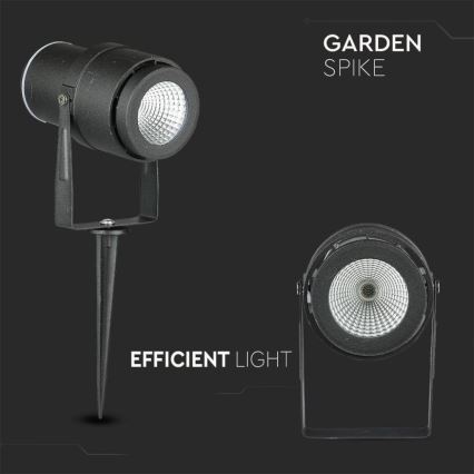 LED Lampa zewnętrzna LED/12W/100-240V IP65 4000K czarne