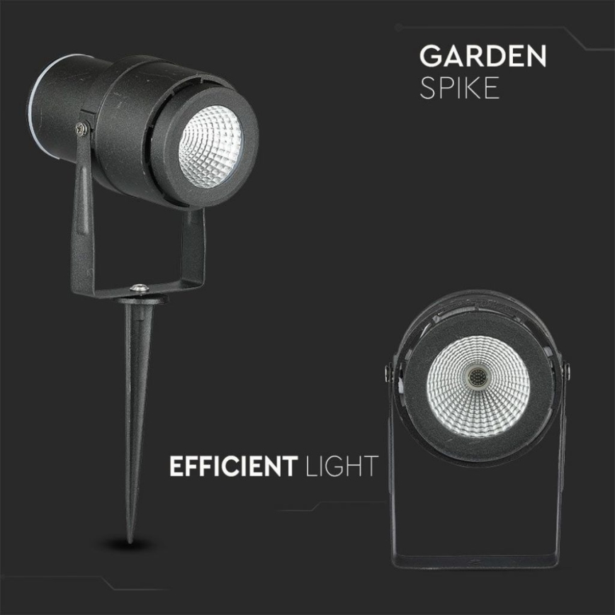 LED Lampa zewnętrzna LED/12W/100-240V IP65 4000K czarne