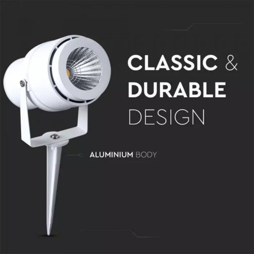 LED Lampa zewnętrzna LED/12W/100-240V IP65 biały - zielony światło