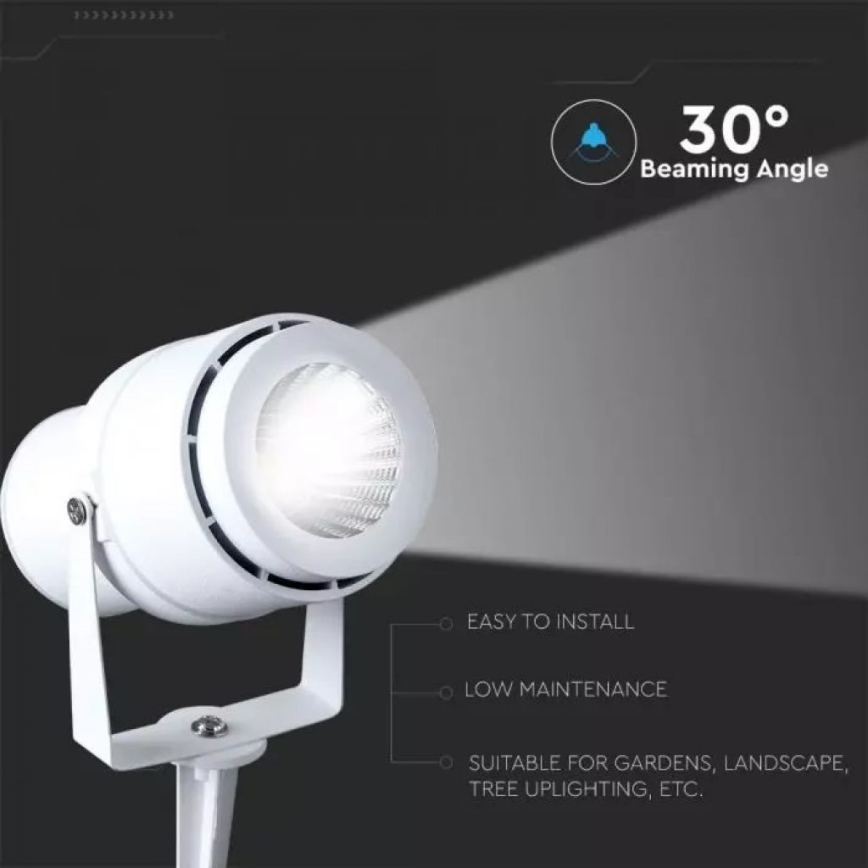 LED Lampa zewnętrzna LED/12W/100-240V IP65 biały - zielony światło