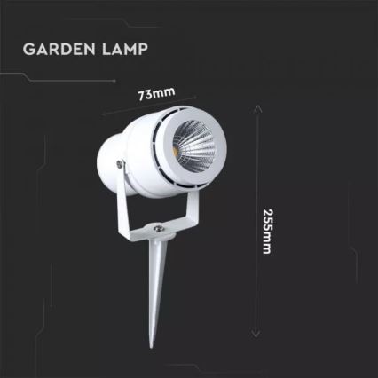 LED Lampa zewnętrzna LED/12W/100-240V IP65 biały - zielony światło