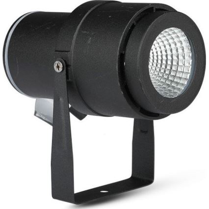 LED Lampa zewnętrzna LED/12W/100-240V IP65 czarna - zielone światło