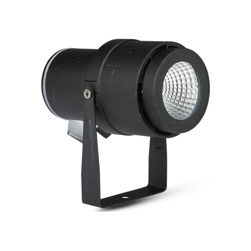 LED Lampa zewnętrzna LED/12W/100-240V IP65 czarna - zielone światło