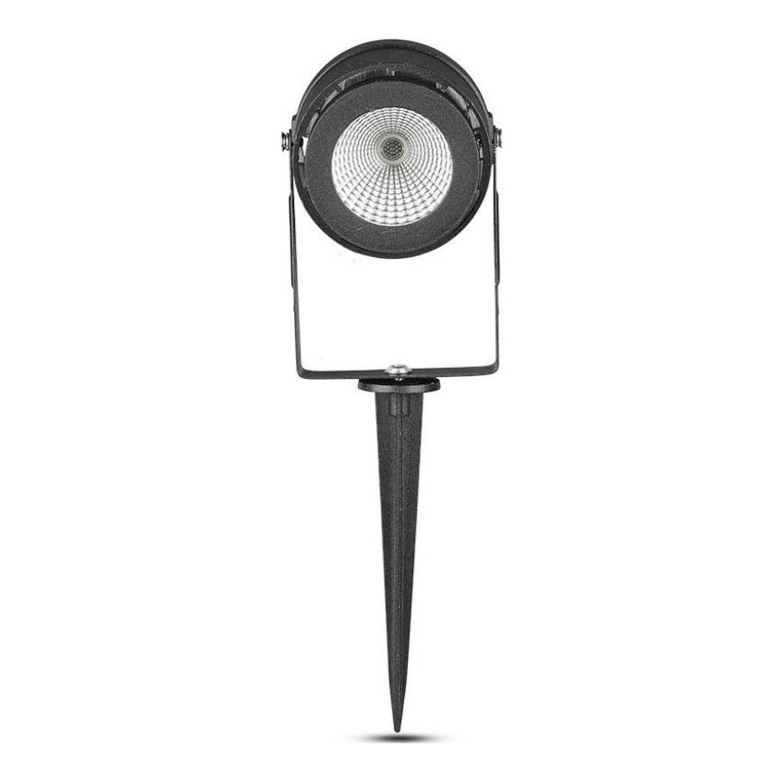 LED Lampa zewnętrzna LED/12W/100-240V IP65 czarna - zielone światło