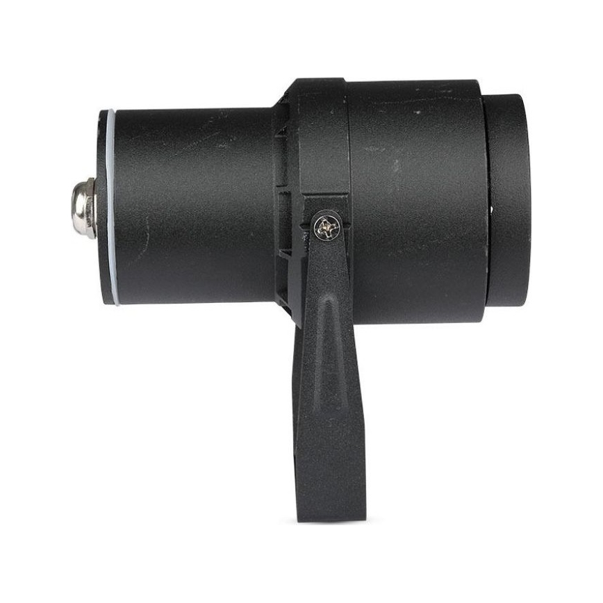 LED Lampa zewnętrzna LED/12W/100-240V IP65 czarna - zielone światło