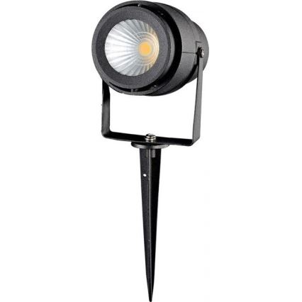 LED Lampa zewnętrzna LED/12W/100-240V IP65 czarna - zielone światło