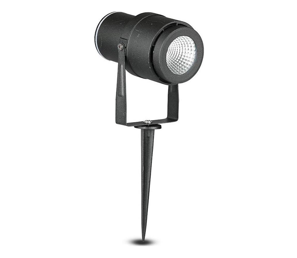 LED Lampa zewnętrzna LED/12W/100-240V IP65 czarna - zielone światło