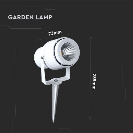 LED Lampa zewnętrzna LED/12W/110-240V IP65 3000K biała