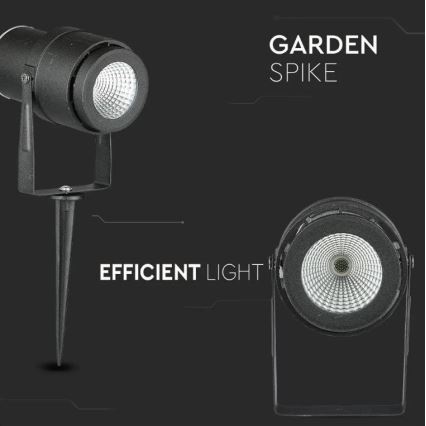 LED Lampa zewnętrzna LED/12W/230V 3000K czarny IP65