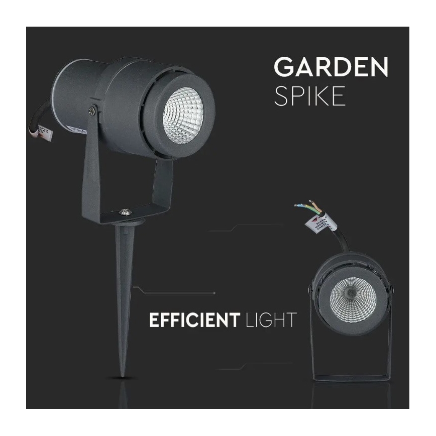 LED Lampa zewnętrzna LED/12W/230V 4000K antracyt IP65