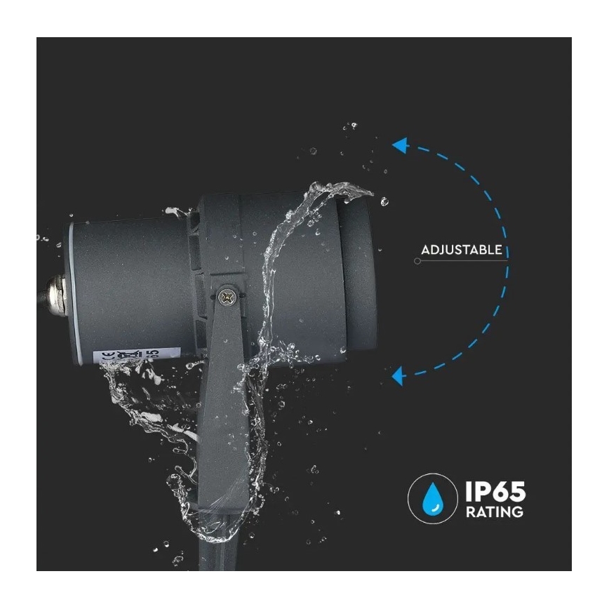 LED Lampa zewnętrzna LED/12W/230V 4000K antracyt IP65