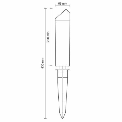 LED Lampa zewnętrzna LED/3W/230V 4000K IP65