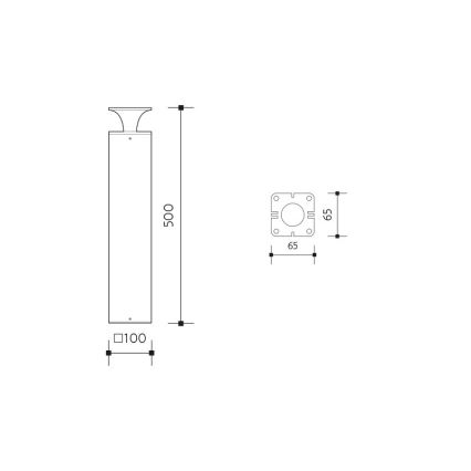 LED Lampa zewnętrzna ORNELA LED/6W/230V 3000K IP54 brązowy