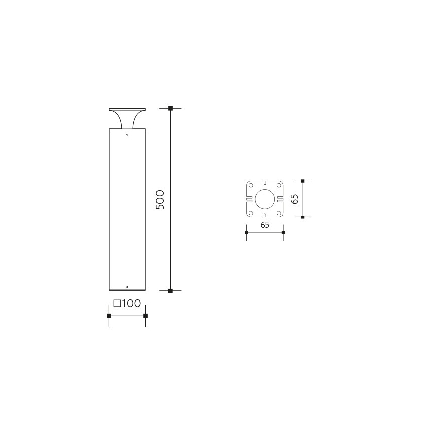 LED Lampa zewnętrzna ORNELA LED/6W/230V 3000K IP54 brązowy