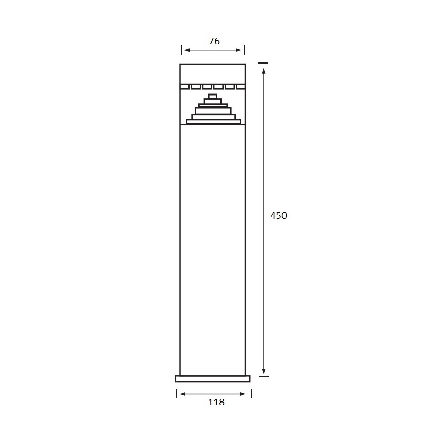 LED Lampa zewnętrzna LAMP 1xLED/6W/230V IP44