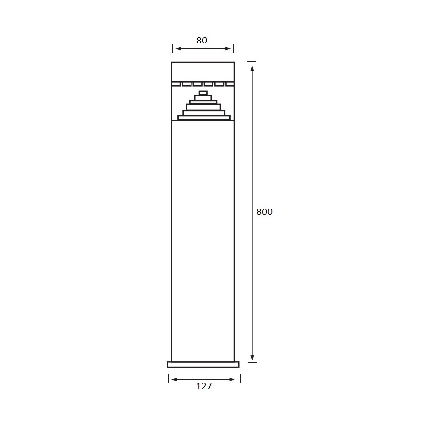 LED Lampa zewnętrzna LAMP 1xLED/6W/230V IP44