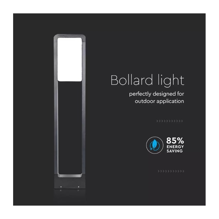 LED Lampa zewnętrzna SAMSUNG CHIP LED/10W/230V 3000K IP65 czarna