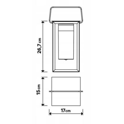 LED Lampa zewnętrzna ściemnialna MESHY LED/2W/5V IP44