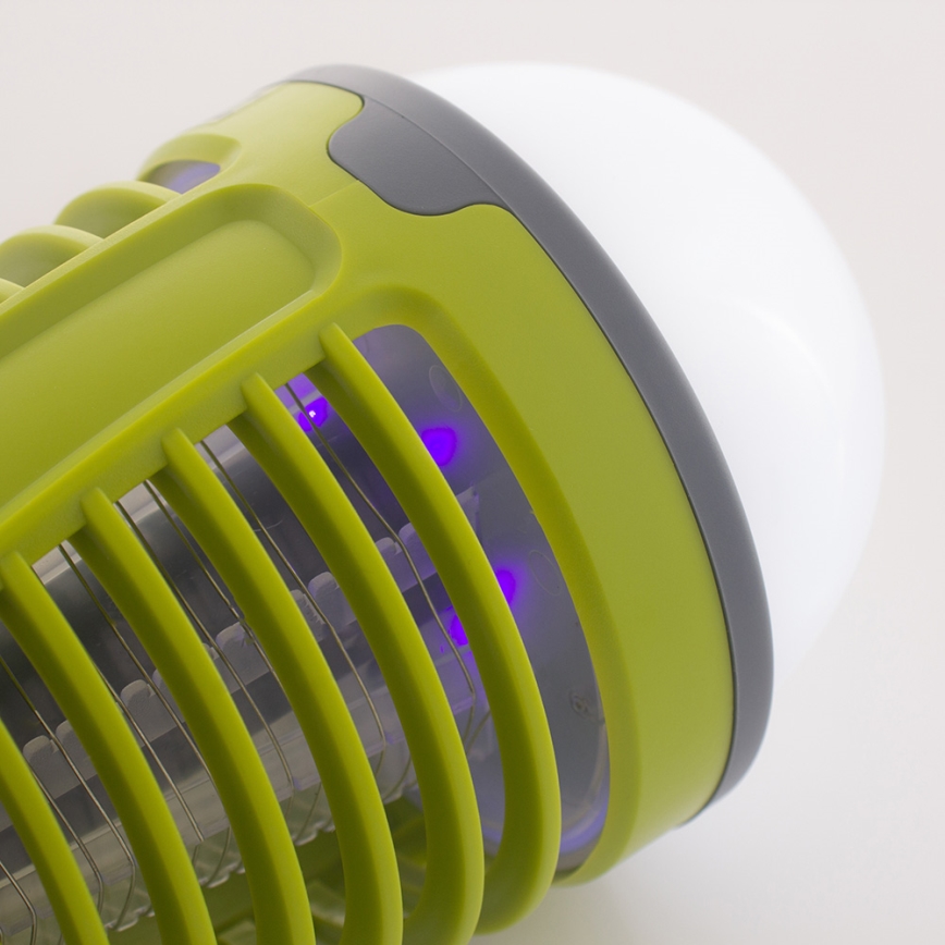 LED Lampa zewnętrzna z pułapką na owady LED/5W/USB 1800mAh IP44